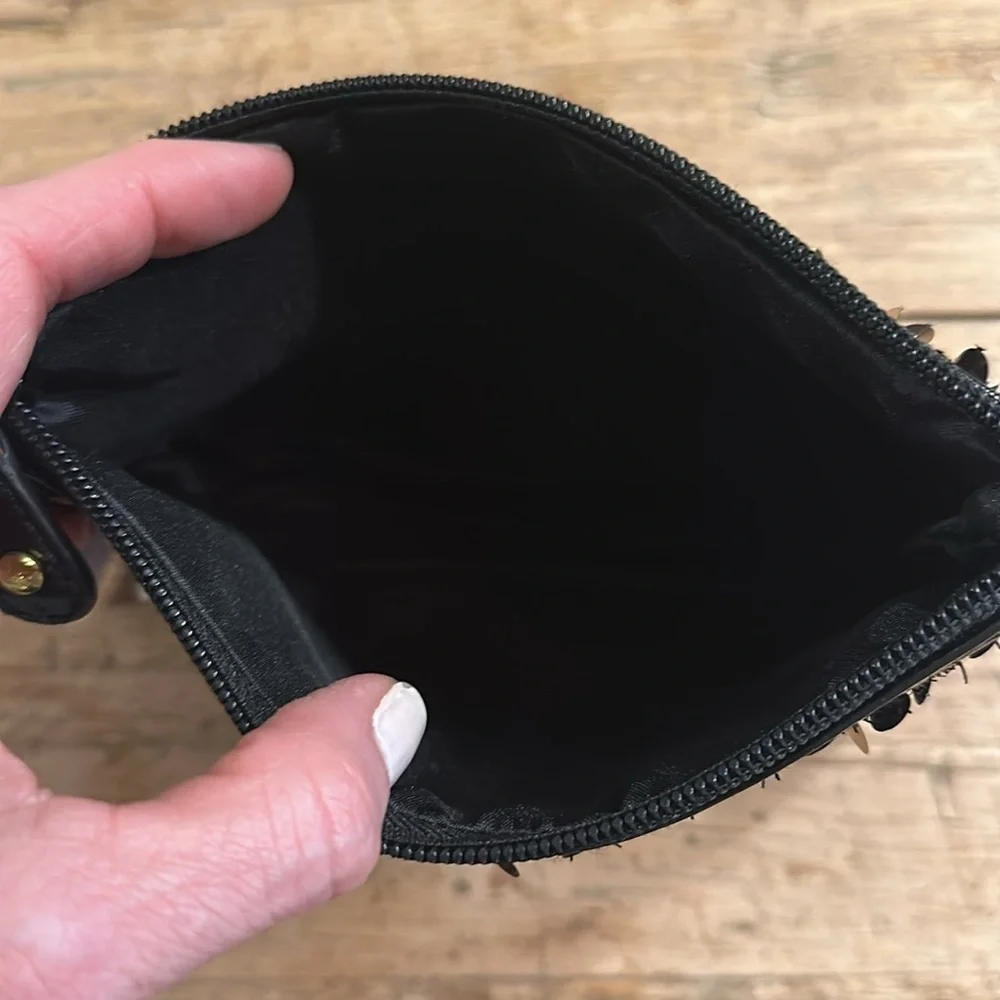 NWT | Stephanie Johnson | Beaded Sequin make up bag